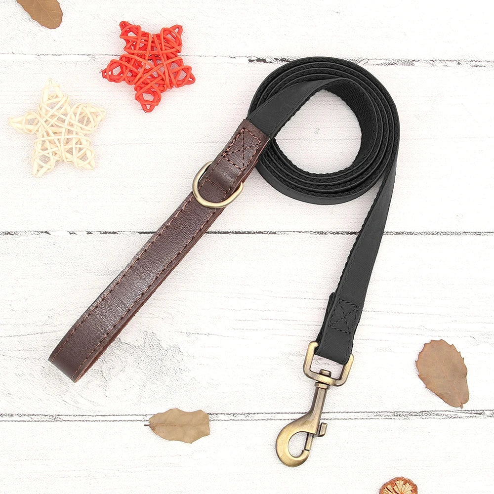 Personalized Dog Collar and leash David's Mall-Pet Products Supplier