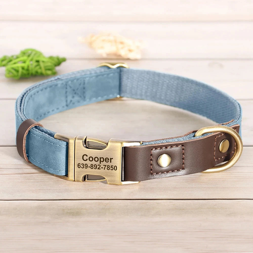 Personalized Dog Collar and leash David's Mall-Pet Products Supplier