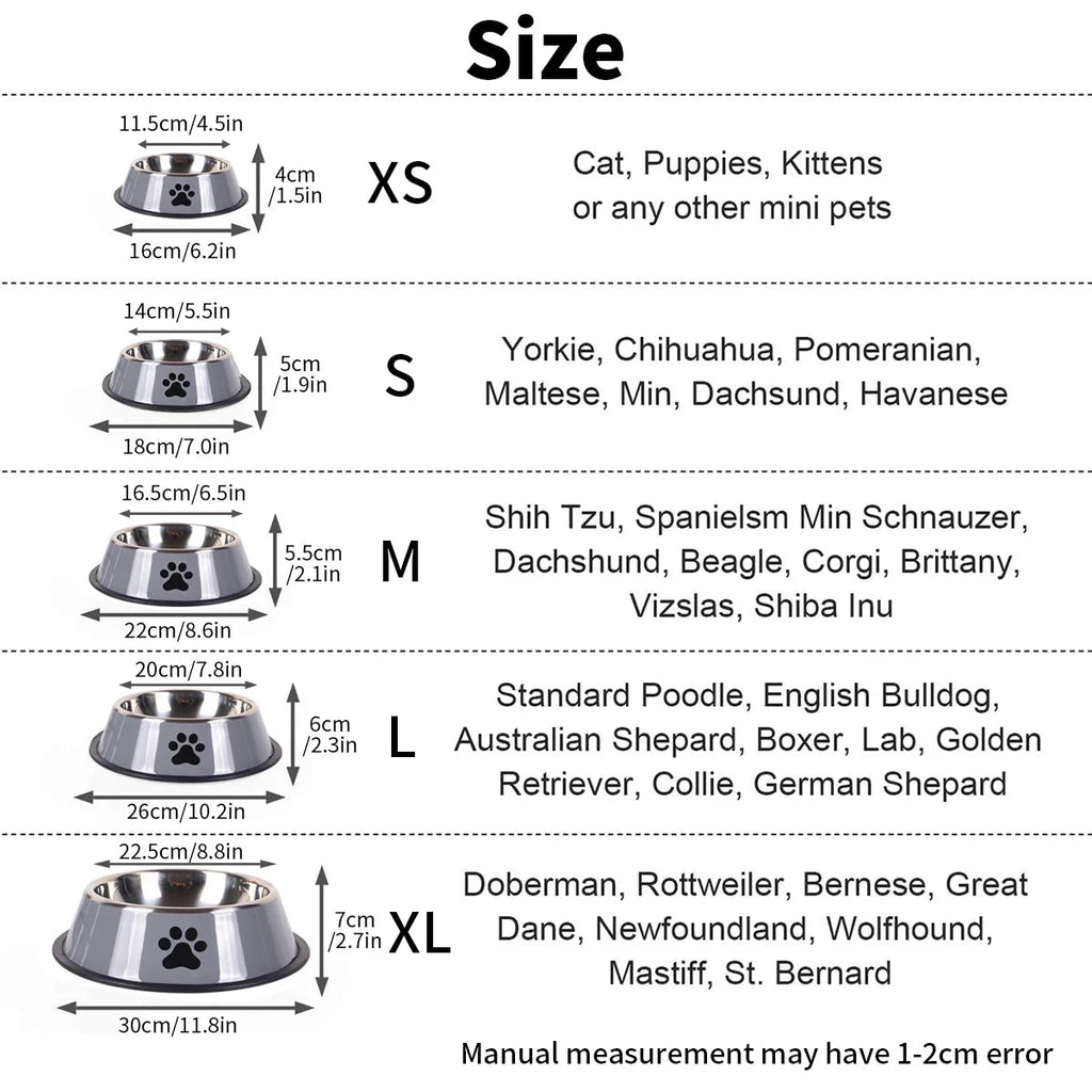 1PC Stainless Steel Pet Bowl Shop1103838869 Store