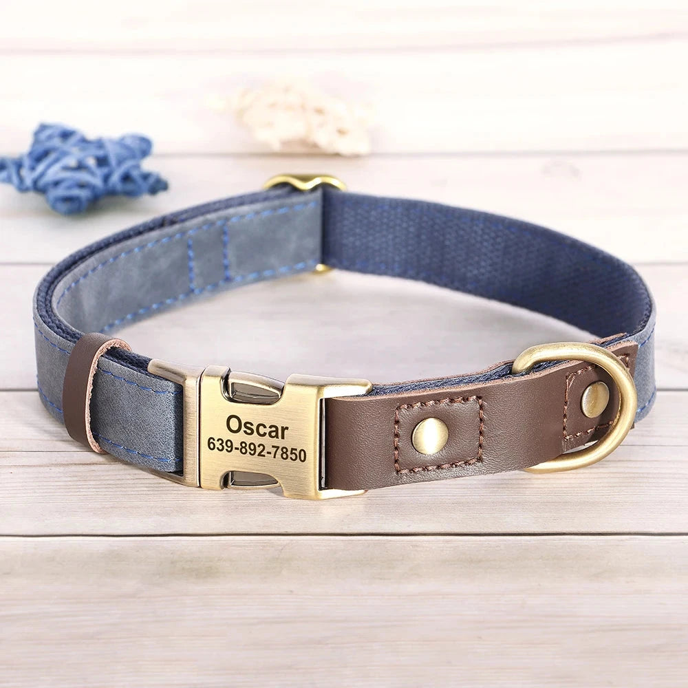 Personalized Dog Collar and leash David's Mall-Pet Products Supplier