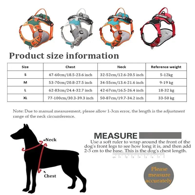 Nylon Adjustable Dog Harness KOMMILIFE Official Store